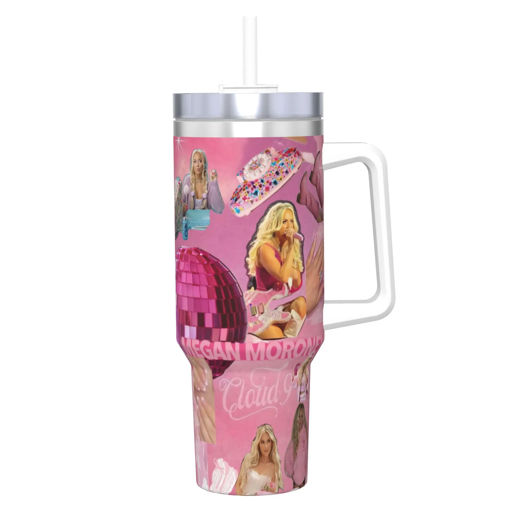 Megan Moroney Singer  40oz Tumbler Stainless Steel Double Wall Vacuum Insulated  Tumblers Mug With Straw