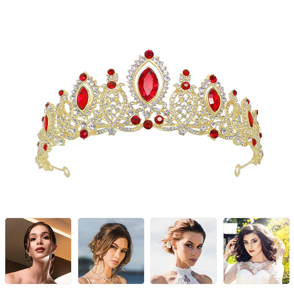 

Crystal Crown Headdress Blue Rhinestone Wedding Hair Accessories Women Shining Surface Party Jewelry Special Occasions Gifts