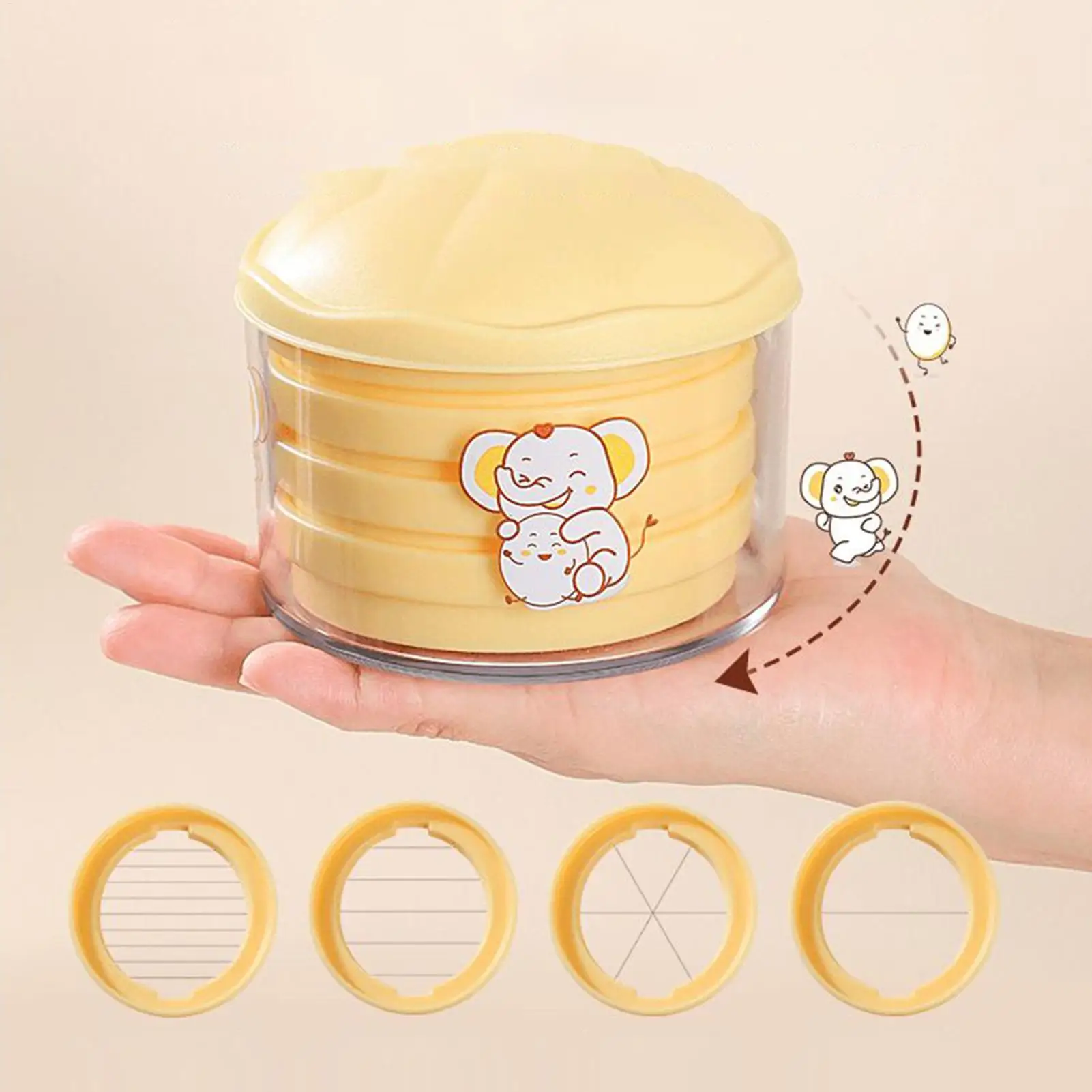 

Boiled Egg Slicer 4 In 1 Metal Egg Slicer Precision Chopper Heavy Duty Shredder Handheld Kitchen Tool For Grape Tomato Cheese