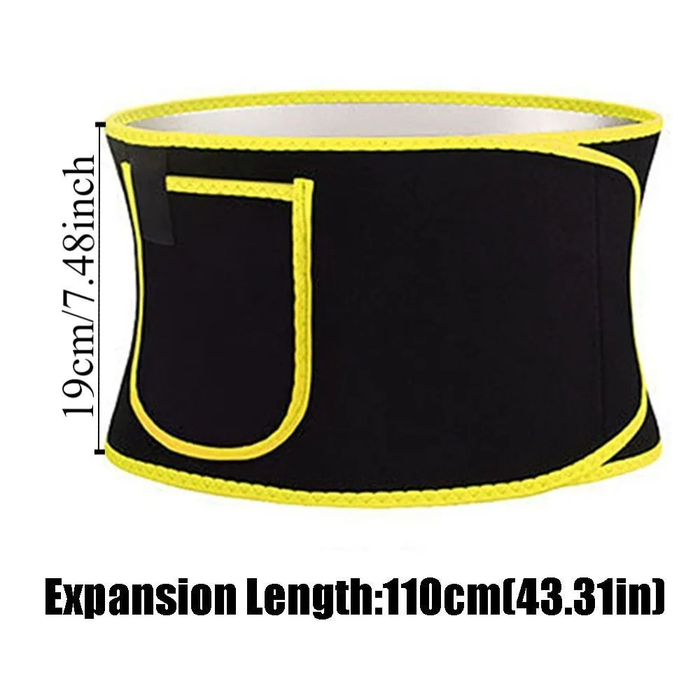 Women Slimming Belt Fitness Corset Waist Support Adjustable Sweat Waist Trainer Body Shaper Lumbar Belt