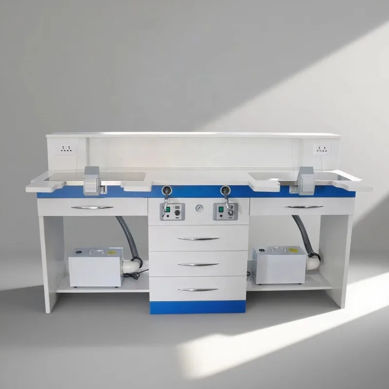 

Dental Laboratory Double Workbench Office Technician Workbench 1.8 meters Wooden Table