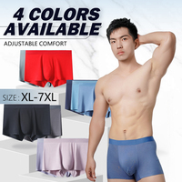 1pcs Men's Briefs Flat angle Underwear Men's Panties Breathable Large Size Male Underpant Modal Traceless Underwares