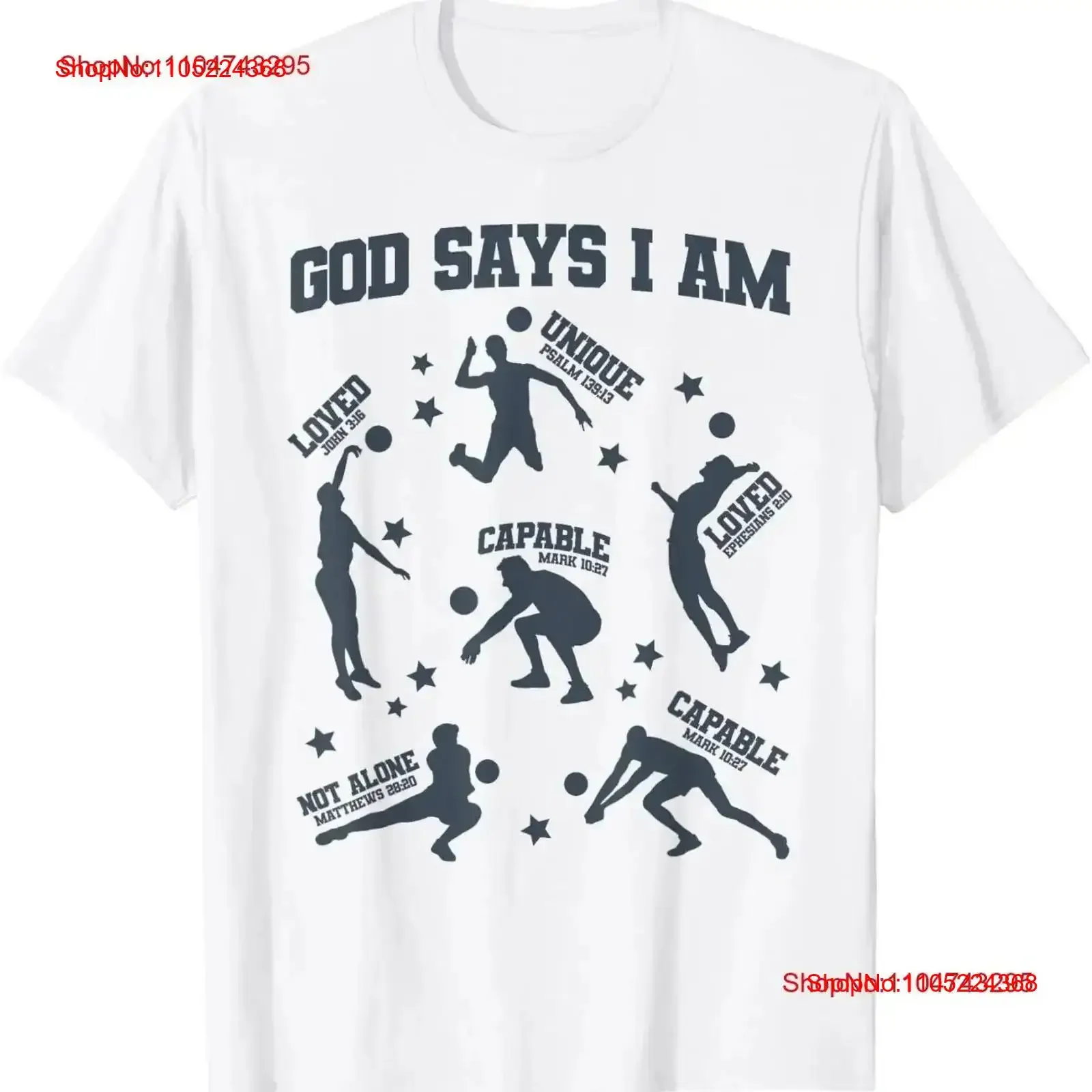 God Says I Am Volleyball Lover Christian T Shirt vintage Washed homme Comfortable Slightly designer clothes Soft vintage