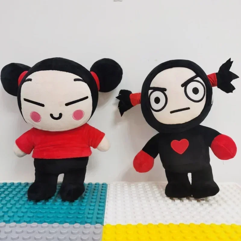 30Cm Kawaii Pucca En Garu Pluche Speelgoed Porselein Pop Schattige Zachte Gevulde Poppen Figuur Slaapkussen Kinderen Verjaardagscadeau