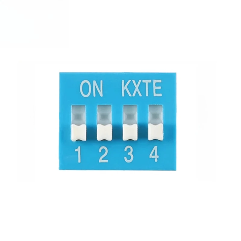 토글 스위치 1/2/3/4/5/6/8 위치 2.54mm 핀 간격, 다이얼, 빨간색, 파란색