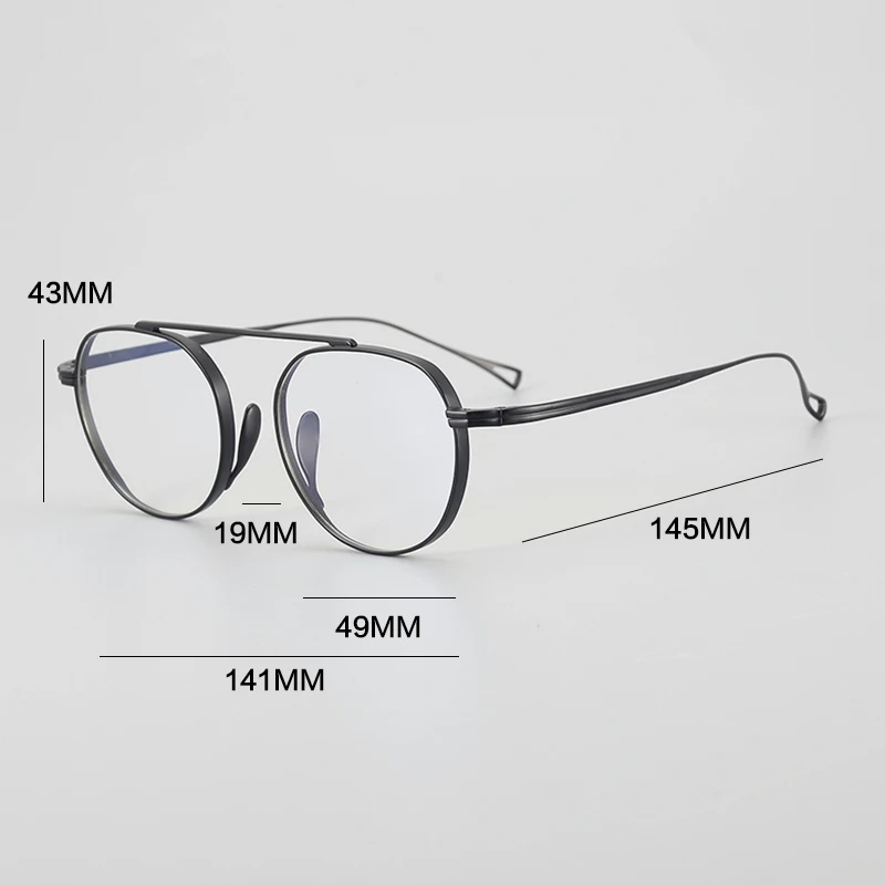 Vintage Pure Titanium Reading Glasses Men Prescription Myopia Anti Blue Light Eyeglasses Frame Women Brand Photochromic Eyewear