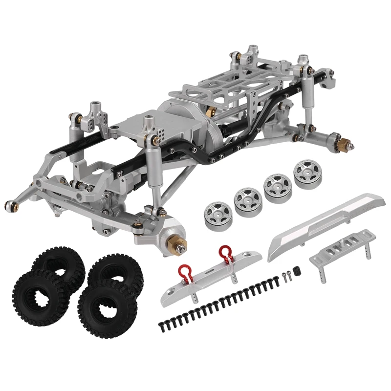 

Aluminum Alloy Assembled Frame Chassis Kit For Axial SCX24 AXI00002 Wrangler JLU 1/24 RC Crawler Car Upgrade Parts