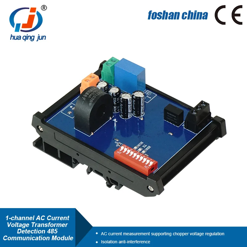 

Huaqingjun 1-канальный модуль обнаружения тока RS485, высокоточный трансформатор 485, модуль сбора связи