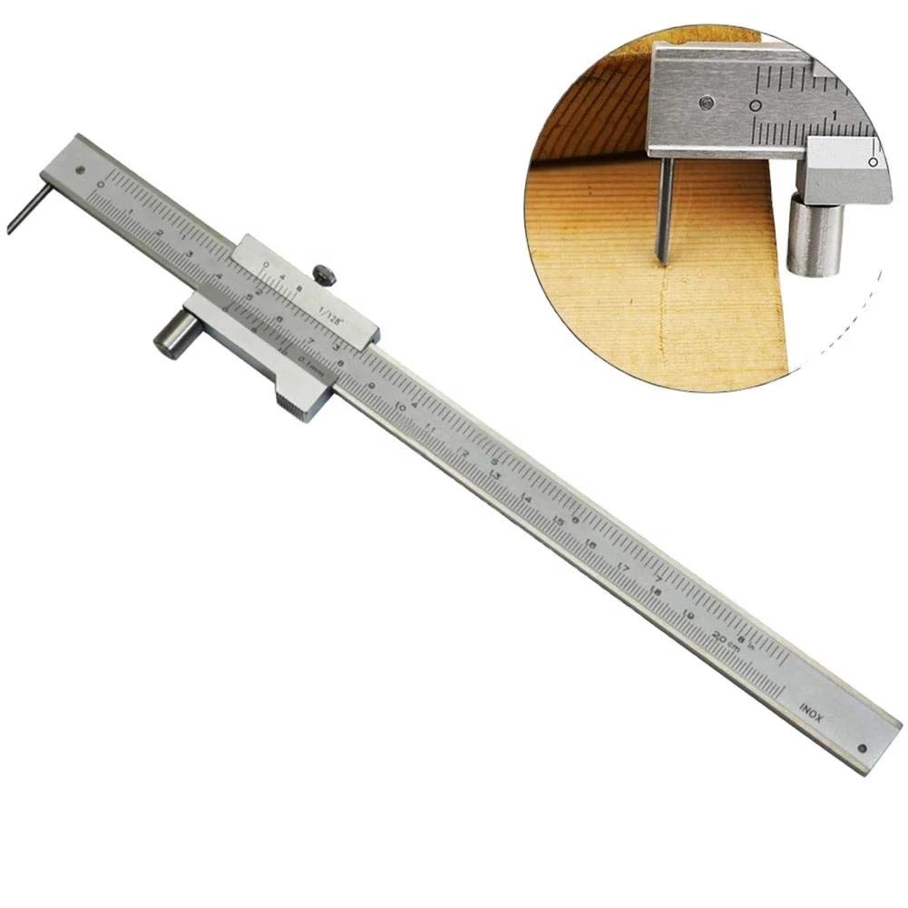 0-500mm Stainless Steel Parallel Marking Vernier Caliper with Carbide Scriber Marking Gauge Tool Caliber Tool