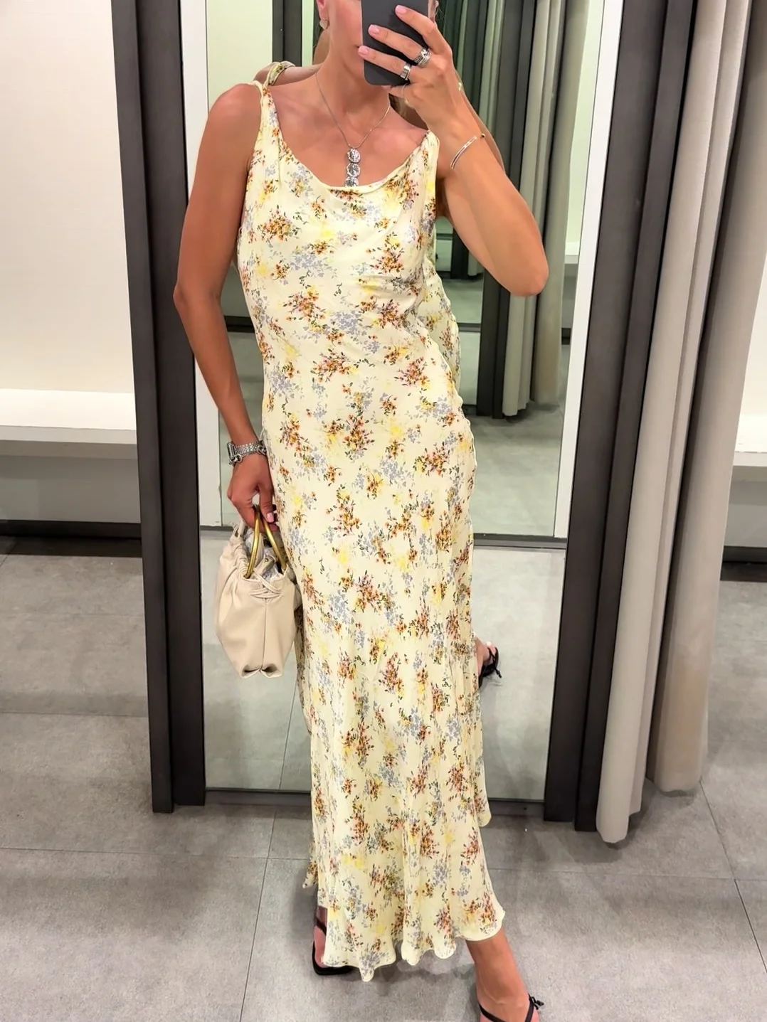 

Women's dress printed sleeveless satin elegant dress ladies backless casual holiday dress 2025 summer evening dress