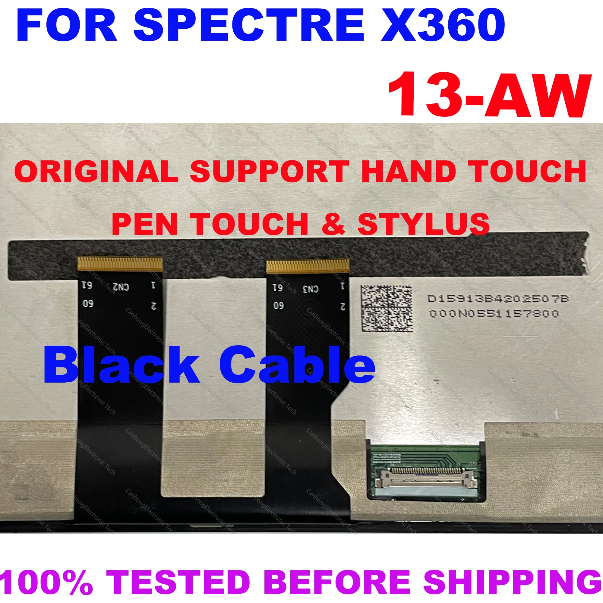 L63531-1J0 13.3\'\' UHD OLED For hp Spectre X360 13-AW Series LCD Display Touch Screen Digitizer Assembly 13 aw
