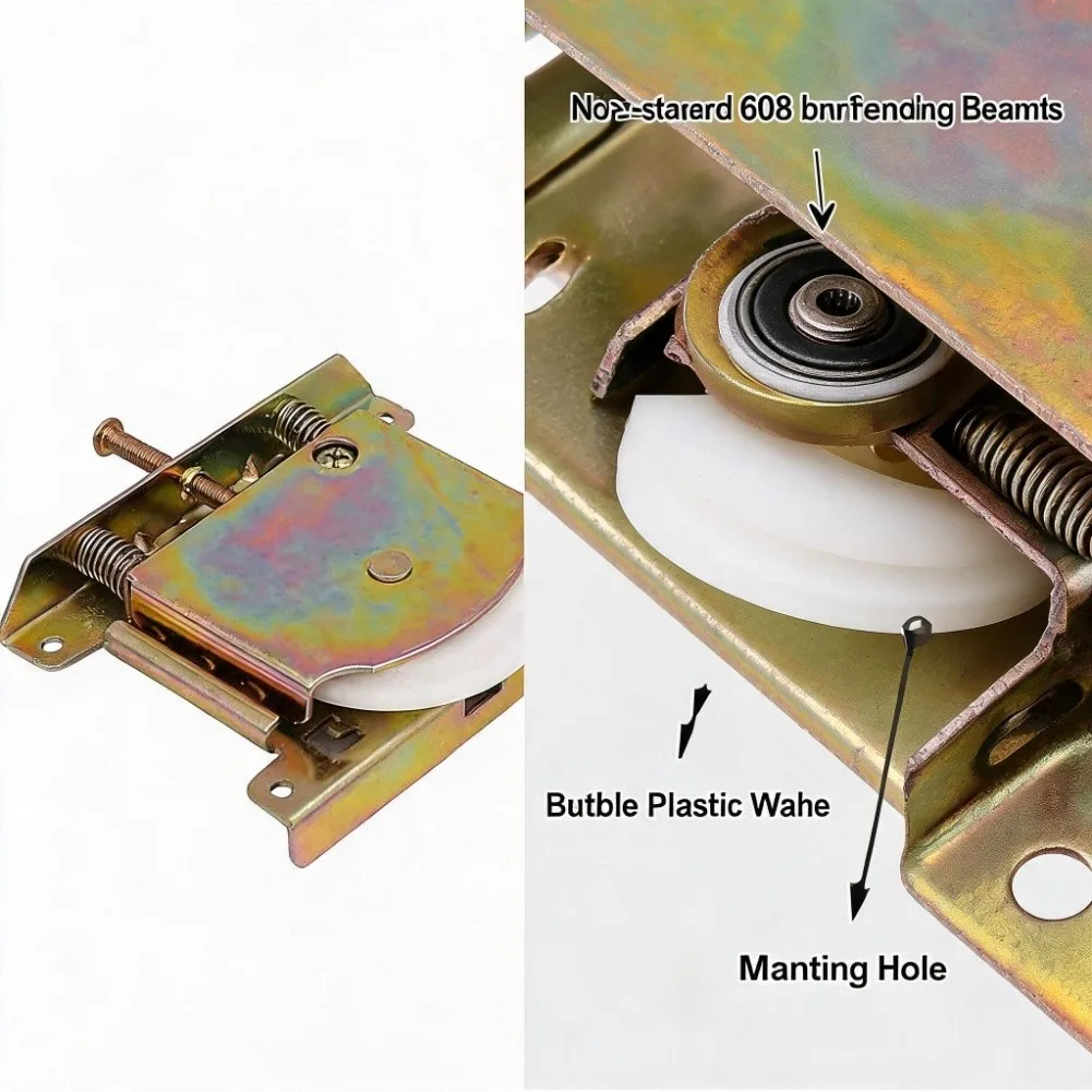Sliding Door Roller Assembly Built with Premium Zinc Plated Steel Frame and Optimized Bearing System for Quiet Operation
