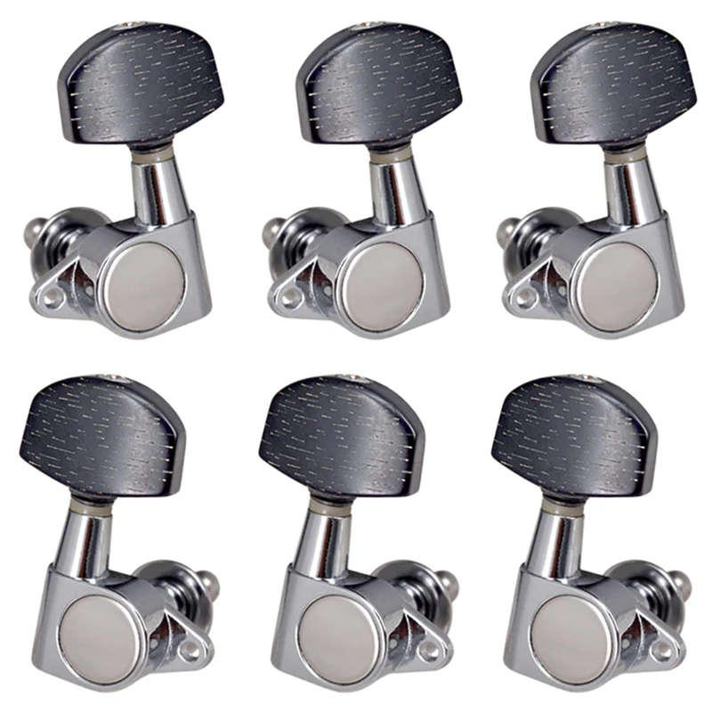 3L3R Closed Guitar String Tuning Pegs Tuner Machine Heads Knobs Tuning Keys For Acoustic Or Electric Guitar,6 Pack