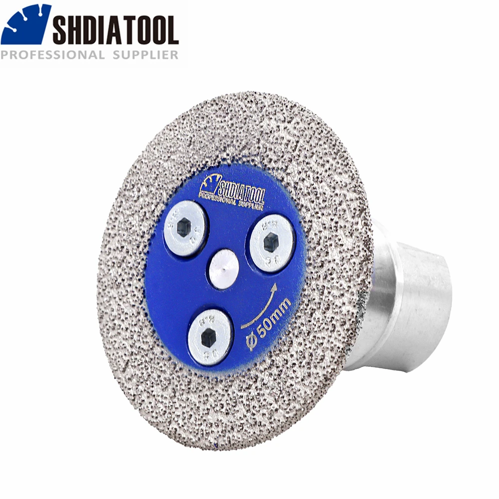 SHDIATOOL 1pc 40/50mm Diamond Carving Disc Engraving Wheel Cutting Tile Ceramic Granite Saw Blade M14 5/8\