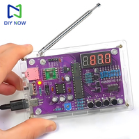 Electronics DIY Kit HU-017B FM Radio Kit 87-108MHz RDA5807S Soldering Practice DIY Kit LED Digital Display Adjustable Volume