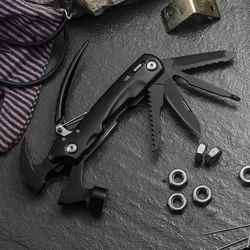 Multifunction Tool Hammer Camping Pliers Outdoor Folding Mini Hammer Camping Accessories Gear Survival Combination Tools