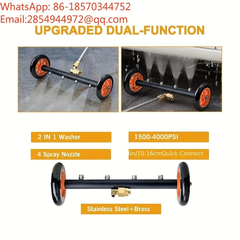Pressure Washer Bottom Washer Water Broom 16 Inch Dual Use Surface Cleaner 4000psi
