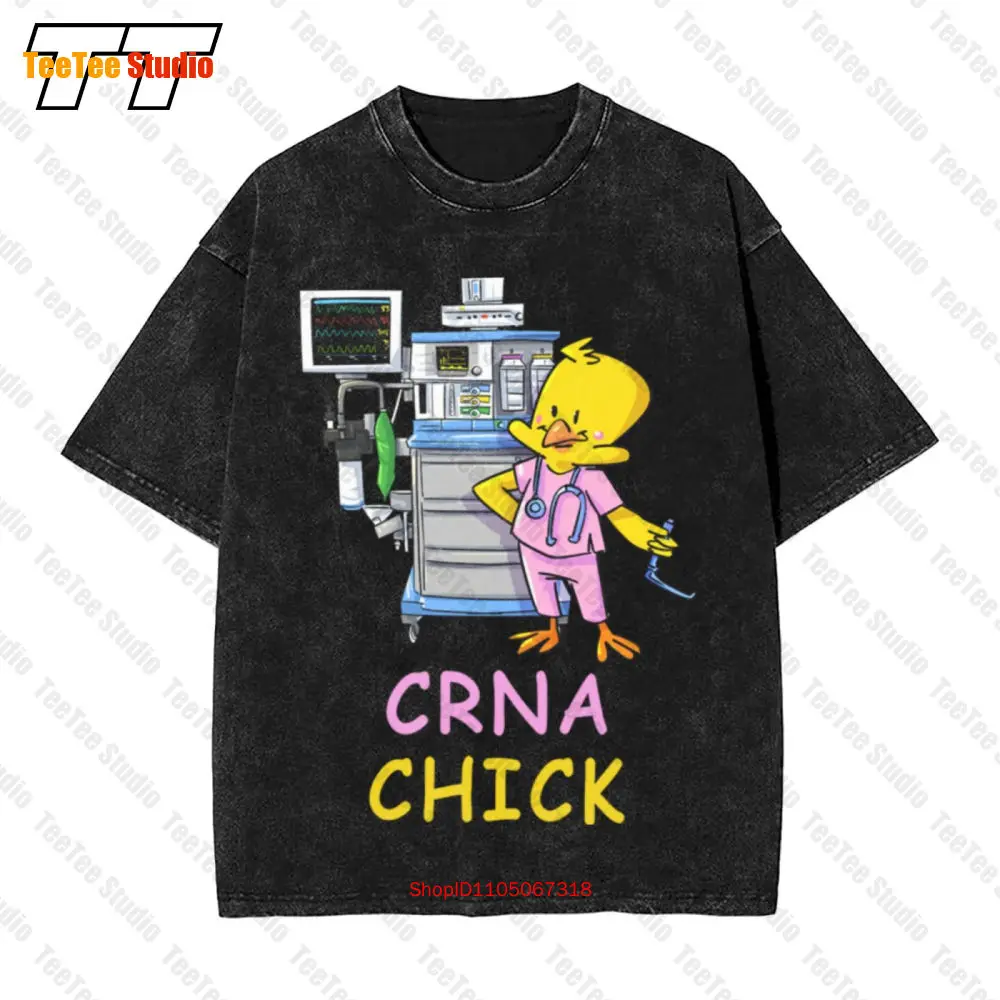 

Винтажная футболка большого размера Crna Chick Anesthesia Machine HWQD