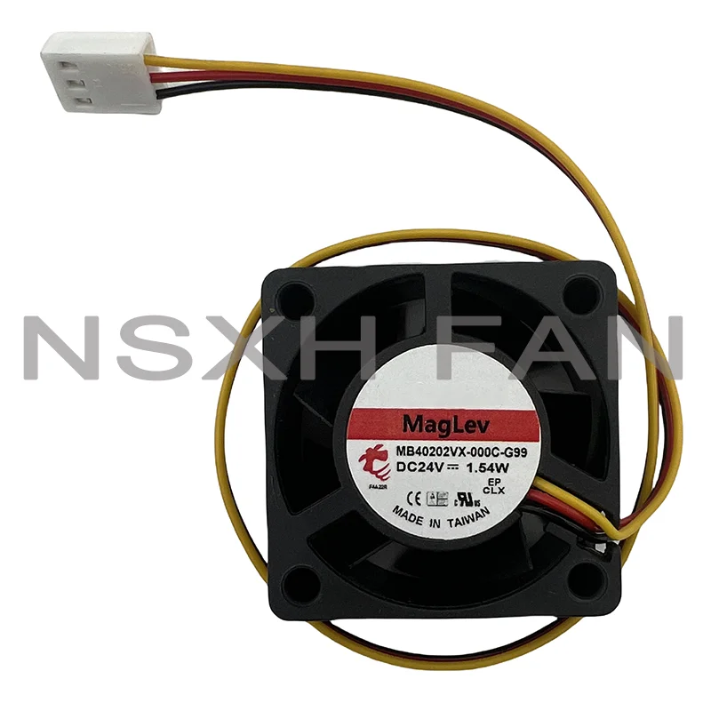 MB40202VX-000C-A99 MB40202VX-000U-G99 24V 1.54W 40x40x20mm 3-Wire Server Cooling Fan MB40202VX-000C-G99