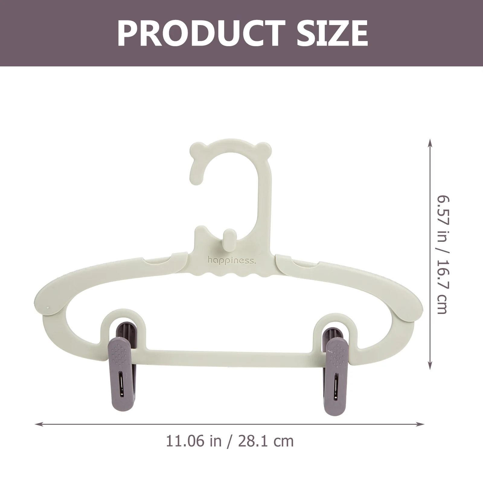 

1Set Retractable Clothes Hangers Household Kids Clothes Organizer Plastic Baby Closet Storage Space Saver