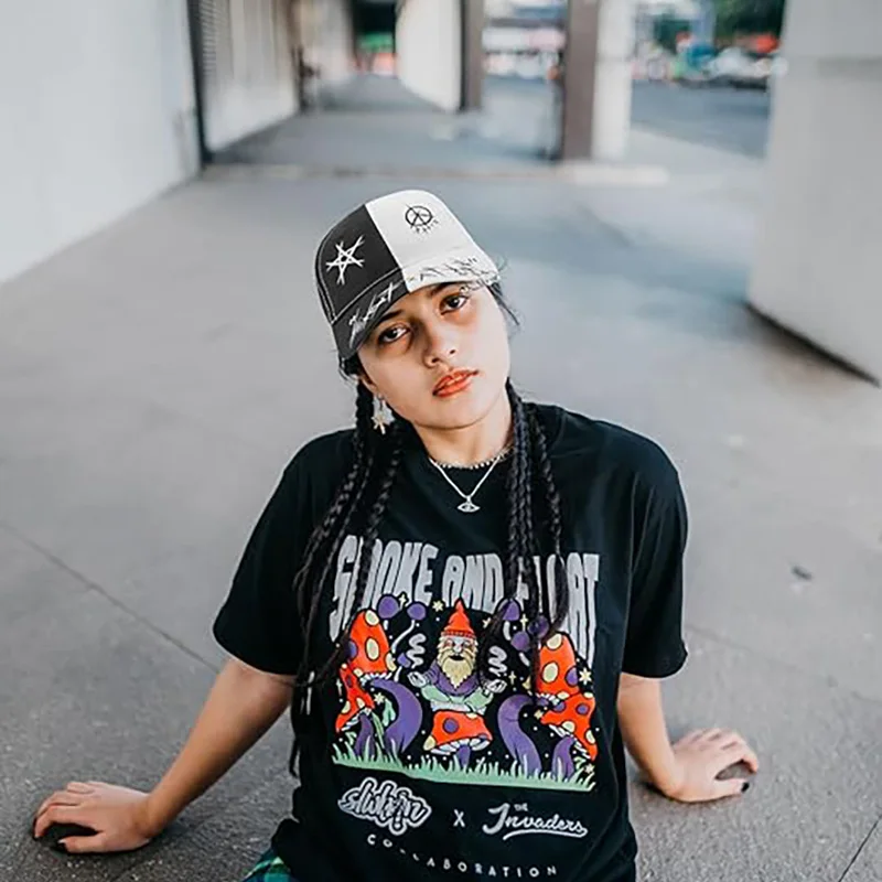 للجنسين قبعة بيسبول الربيع الصيف قبعة الشمس أزياء أسود أبيض الهيب هوب قبعة الرياضة في الهواء الطلق Sunhat للرجال والنساء