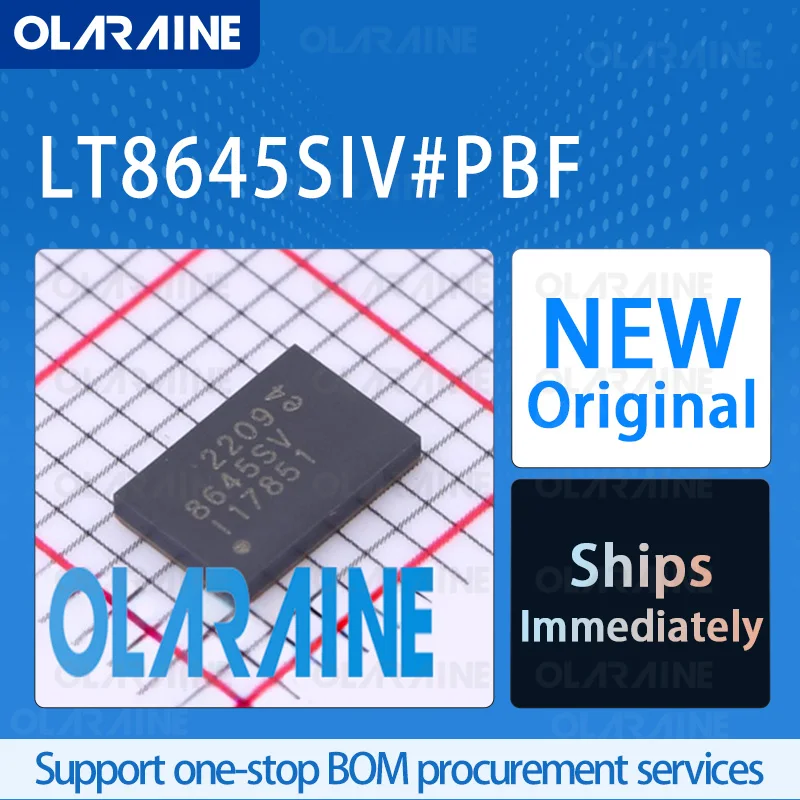 

1/5/10Pcs LT8645SIV#PBF LQFN-32 original ic chip Switching regulators RoHS Voltage 25 V Current 8 A 1 Output
