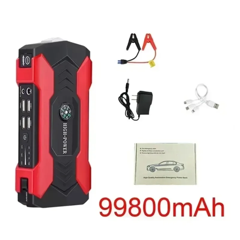 99800mAh Car Jump Starter 3000A Starting Device Portable Power Bank Battery Starter Launcher For Car Booster Articles - view 3
