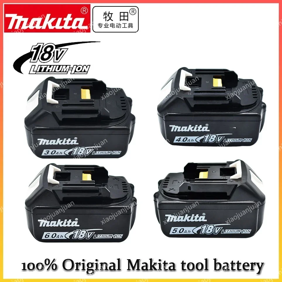 

100% Original 18V Makita 3.0/4.0/5.0/6.0Ah Rechargeable Power Tool Battery With LED Lithium-ion Battery BL1860B BL1830 BL1850