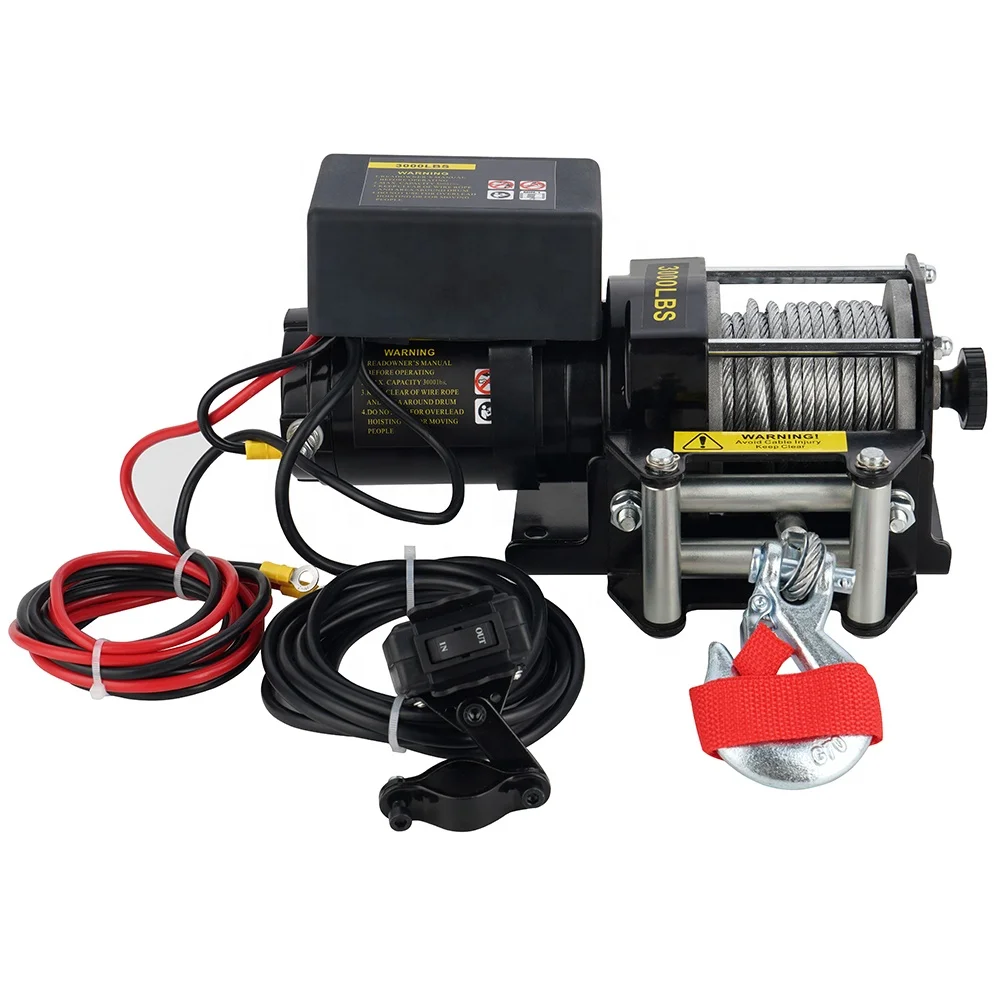 자동차용 무선 리모컨이 있는 소형 전기 윈치 (3000lbs 용량)