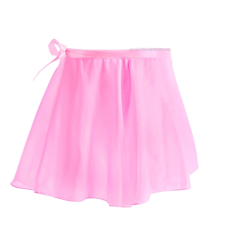 Детские танцевальные костюмы, летние балетные танцевальные платья для девочек, шифоновые юбки на шнуровке для китайских танцев, полуюбки
