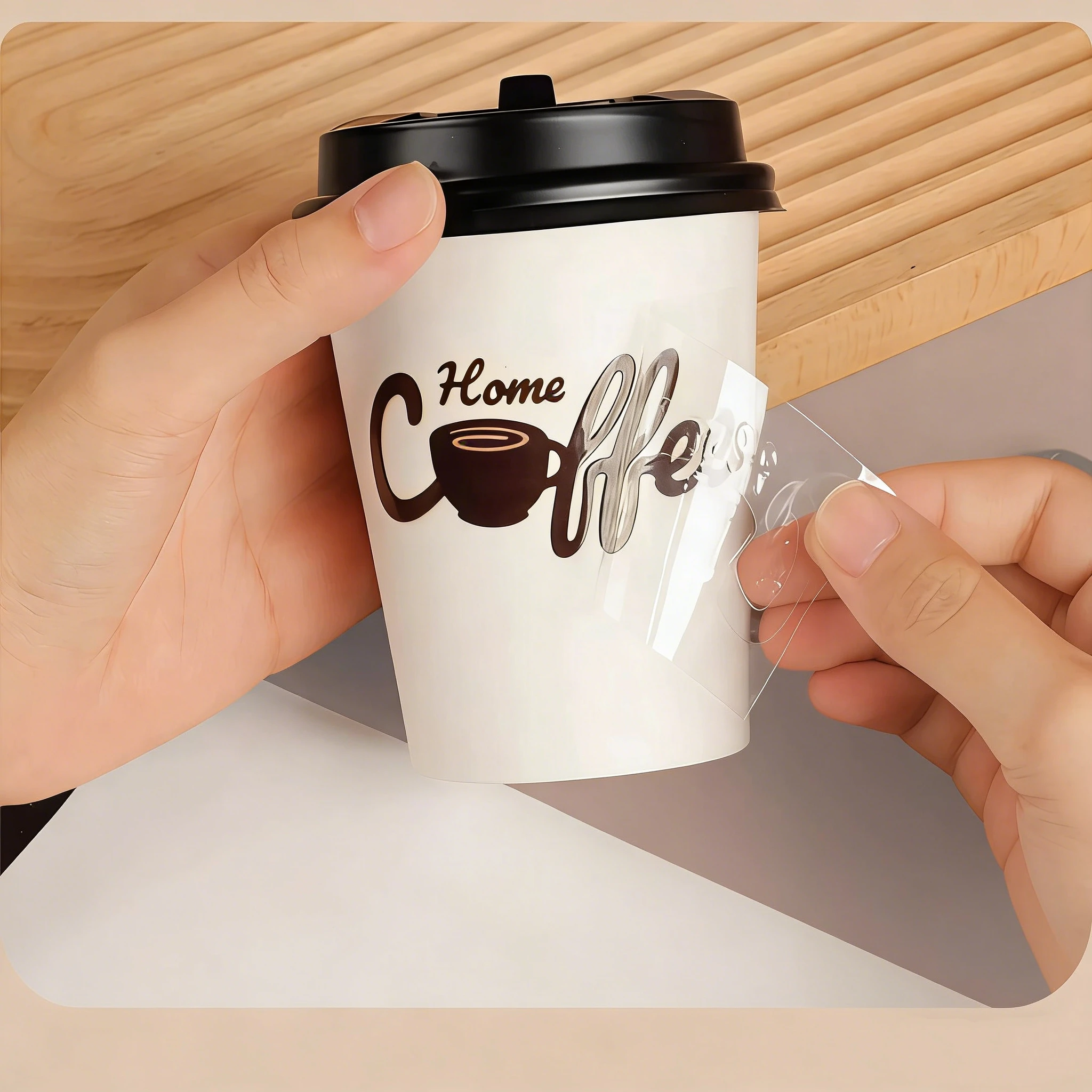 50PCS Personalized UV DTF Transfer Stickers Custom Brand Logo for Wedding Favors Bottle Bag Box Packaging Decor Stickers 4
