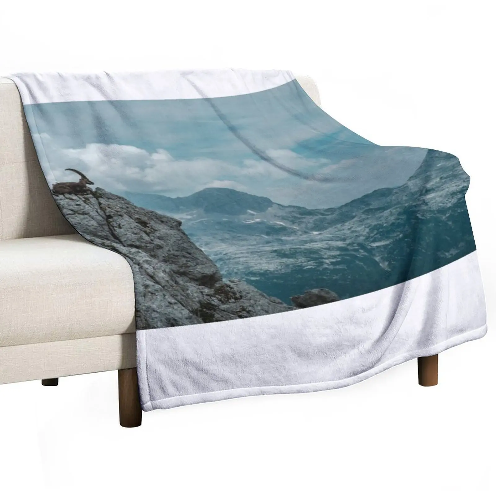 

Steinbocks in the Julian alps Throw Blanket Single Luxury Thicken blankets and throws Blankets