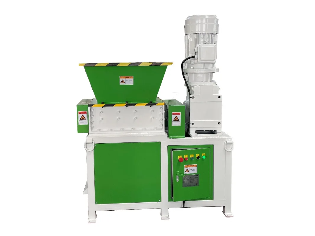 【Popular】Double-Shaft Scrap Metal and Waste Rubber Tire Pulverizer with Core Motor Components High Productivity 380V