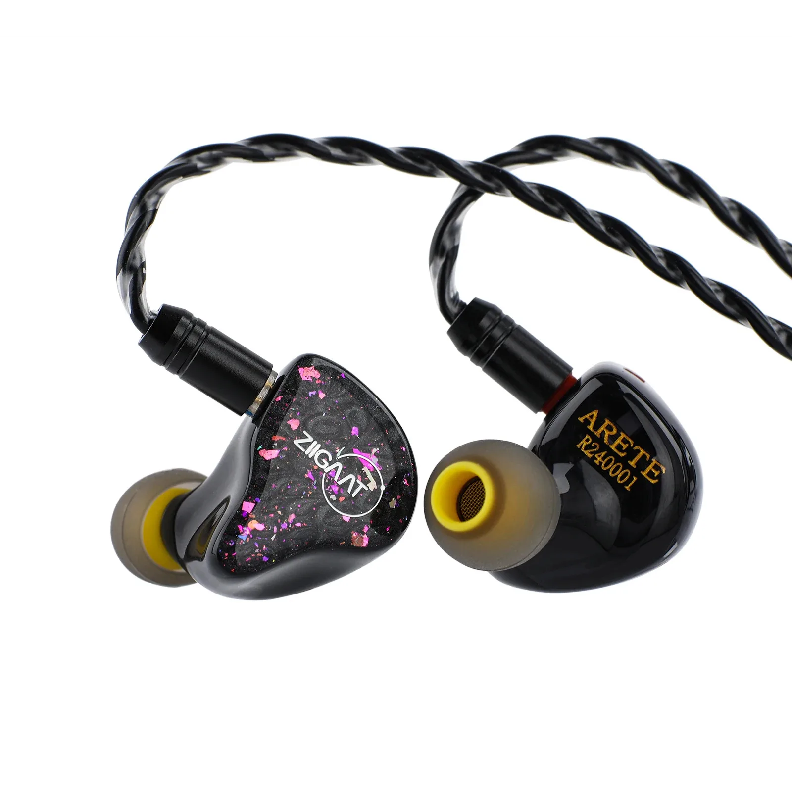 ZiiGaat-auriculares intrauditivos híbridos IEM, audífonos HiFi con cable, 1DD4BA, para músicos