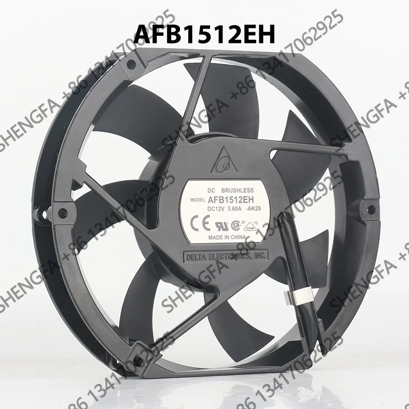Large air volume server Ultra-thin Industrial AC EC 17225 172X150X25MM 17CM Delta 5V 24V 48V DC 12V 3.60A AFB1512EH cooling fan