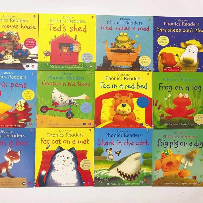 usborne original English picture book Phonics Readers 12 spot reading editions