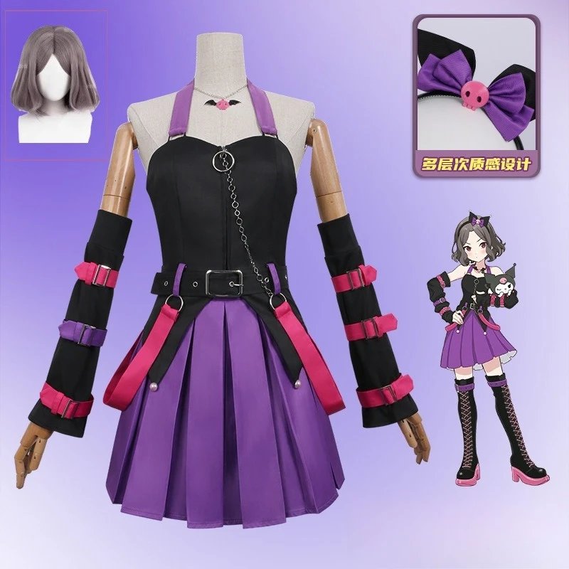 Disfraz de Anime GIRLS BAND CRY ISERI NINA TOMO, peluca, uniforme, Halloween, carnaval, fiesta, Navidad, ropa para juegos de rol