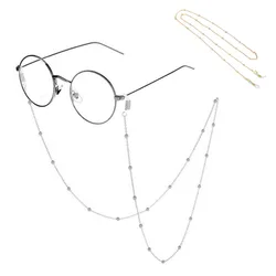 Mask Sunglasses Chains for Women Men Black Gold Silver Color Alloy Beads Antislip Chains Fashion Eyewear Accessories Wholesale