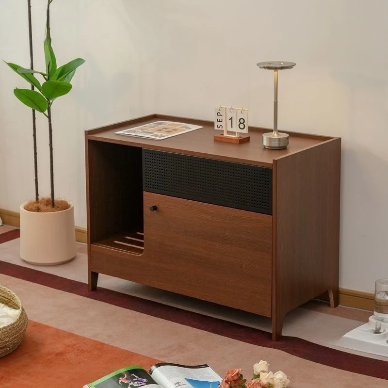 Large solid wood sand filter splash-proof cat house cabinet cat nest semi-closed cat litter shit basin