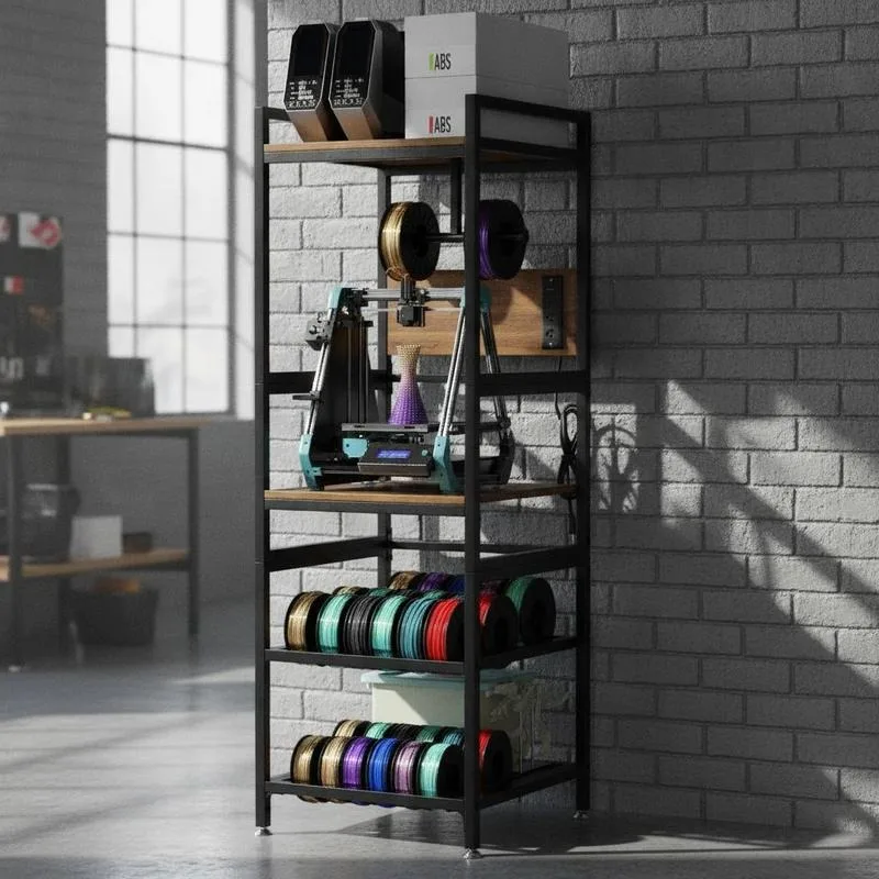 Support pour imprimante 3D 60x45x85 cm avec structure métallique stable, support de filament en forme de T, livraison locale