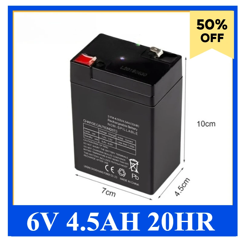 

6V 4.5Ah Powerful Children's Electric Vehicles Toy Cars Motorcycles Baby Strollers Battery