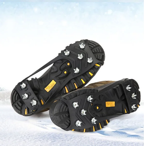 1 pcs Anti-Slip Ice Cleats, Winter Snow Shoe Grips with Metal Spikes