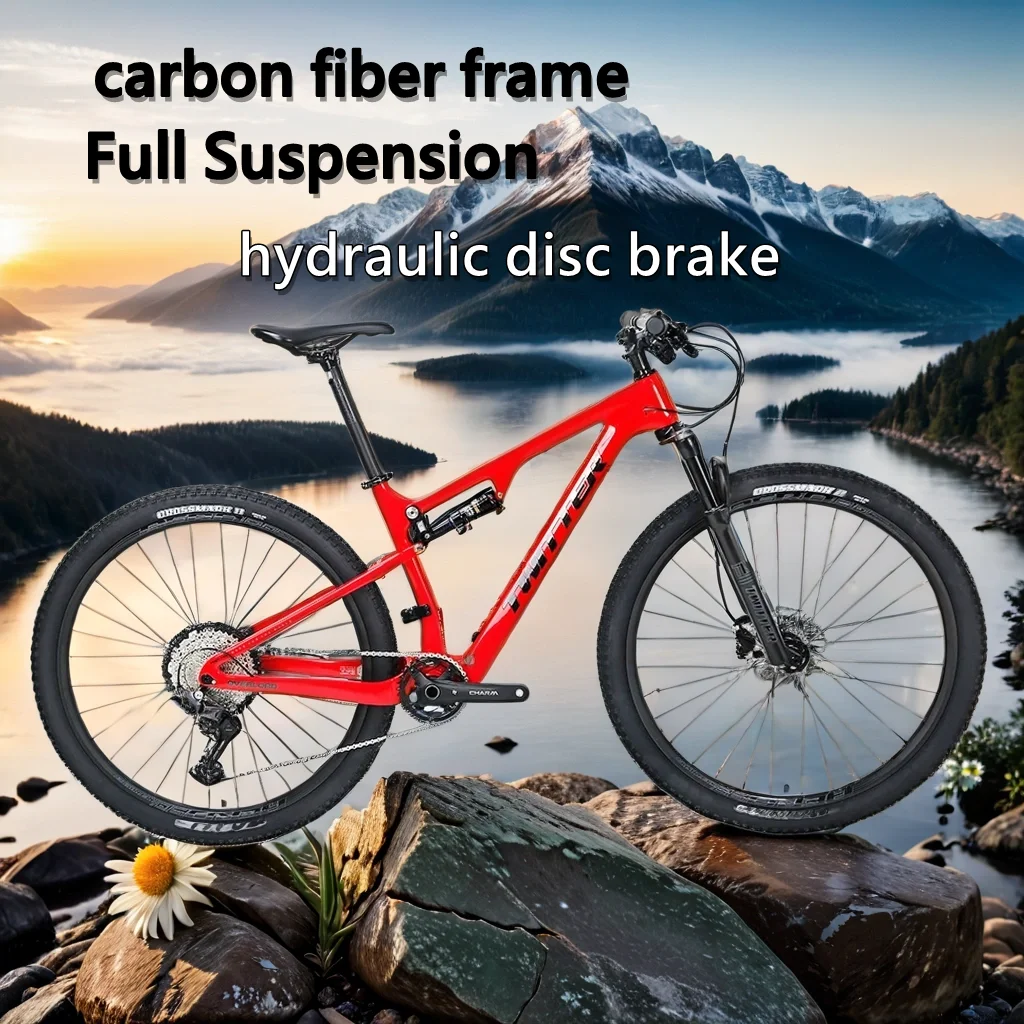 29 inch MTB Carbon Fiber Full Suspension Mountain Bike Hydraulic disc brake Cross Country bicicleta 12 speed Downhill Bicycle