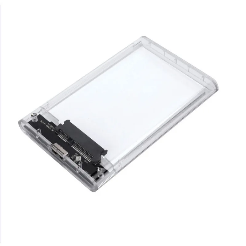 2.5inch SATA SSD Hard Drive Case with 5Gbps Transfer Speed Mobile External Housing Harddisk Boxs Cable，USB 3.0 HDD Enclosure