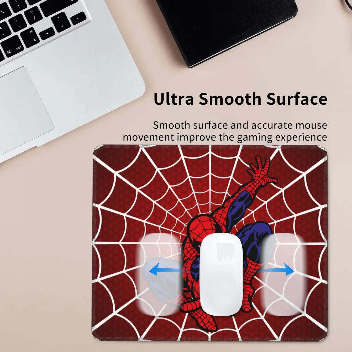 Personalizado Anime Gaming Mouse Mat, Anti-Slip Base de Borracha Lockedge, Mousepad para Escritório, Laptop, Computador, PC, Homem-Aranha, Super-herói