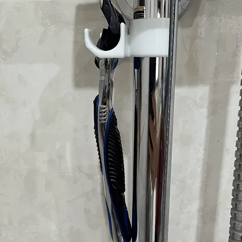 2PCS Anti-Slip Adjustable Razor Holder for Shower, Fits 23-25mm Diameter Poles, Portable for Travel, Easy to Store