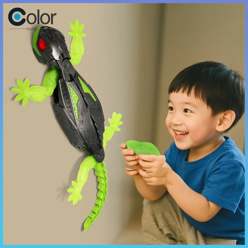 جدار تسلق Rc أبو بريص لعبة الكهربائية التحكم عن بعد سحلية جدار تسلق سيارة أبو بريص الحيوان سيارة الأطفال ألعاب الهالوين