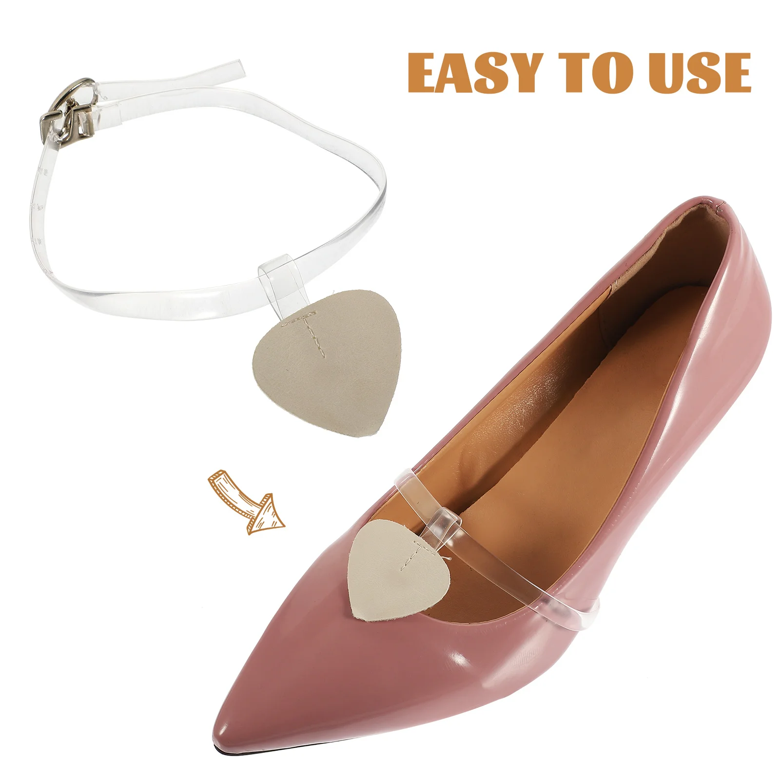 

4pcs 2 Pairs Women Detachable High Straps Anti-Slip Support Shoe Accessories Elastic Heel Bands Fixing Cushion Inserts For Dress