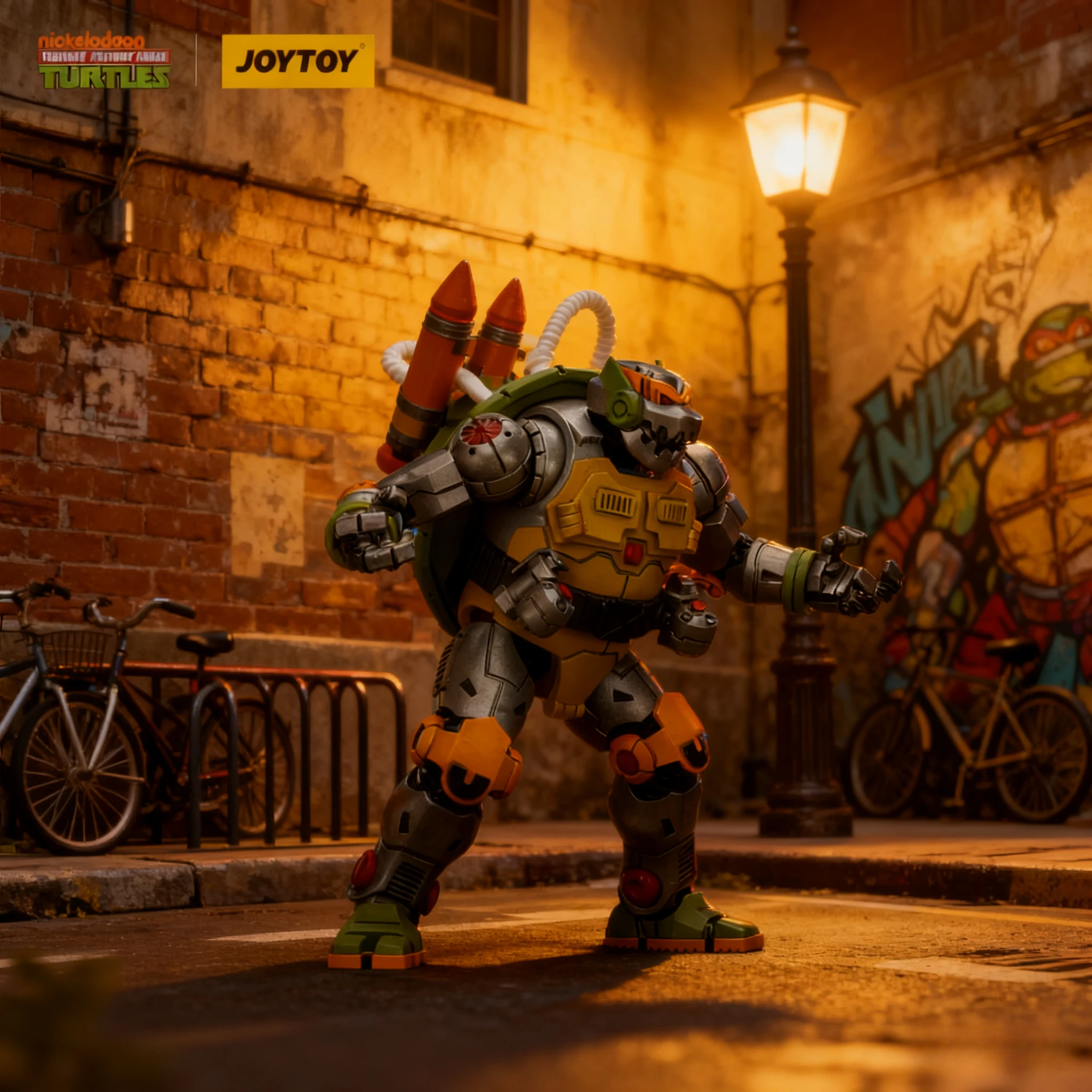 

JOYTOY Черепашки Ниндзя 1/18 Фигурка TMNT-Metalhead Аниме Модель Коллекция Игрушка Украшение Рабочего Стола Подарки Для Мальчика