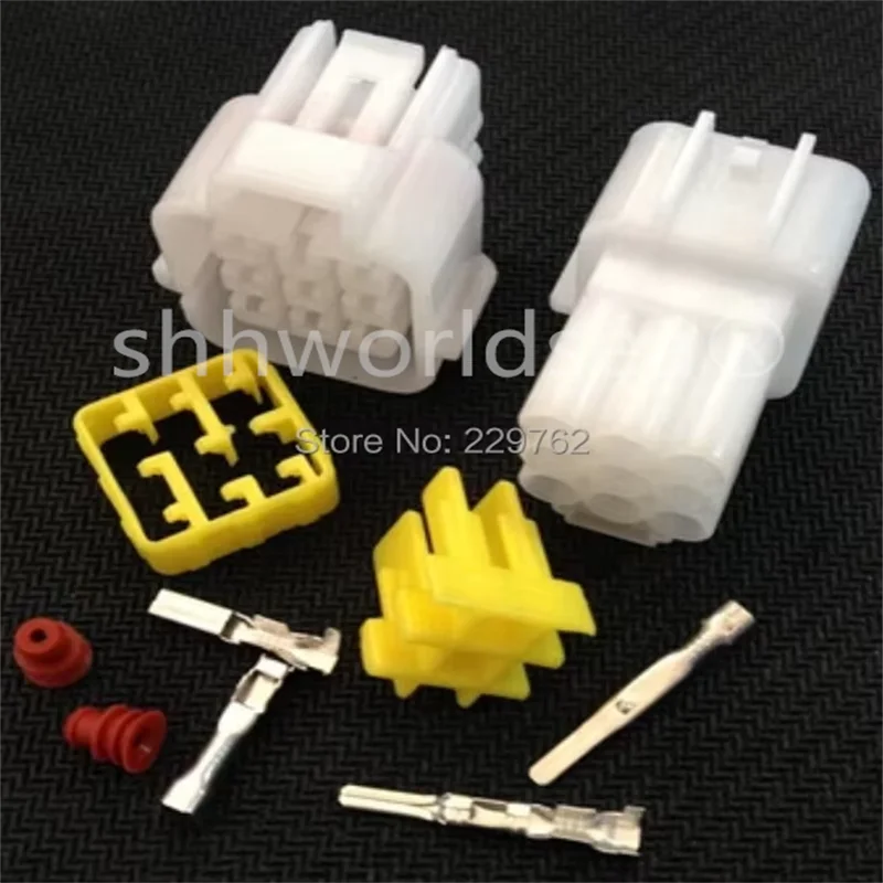 100 sets 9 Pin/way 2.3mm Auto  connector Car Waterproof Electrical plug,Automotive  refit connector for car Motorcycle ect.